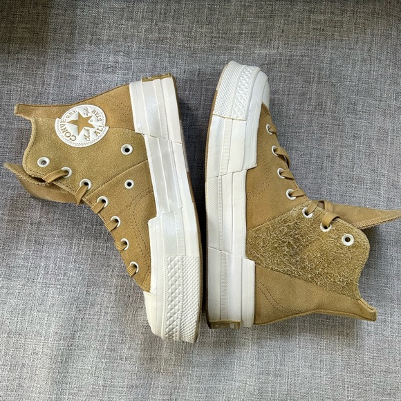 CONVERSE Chuck 70 Plus Suede Sneakers High Top Shoes Dunescape 8.5 - Picture 9 of 13